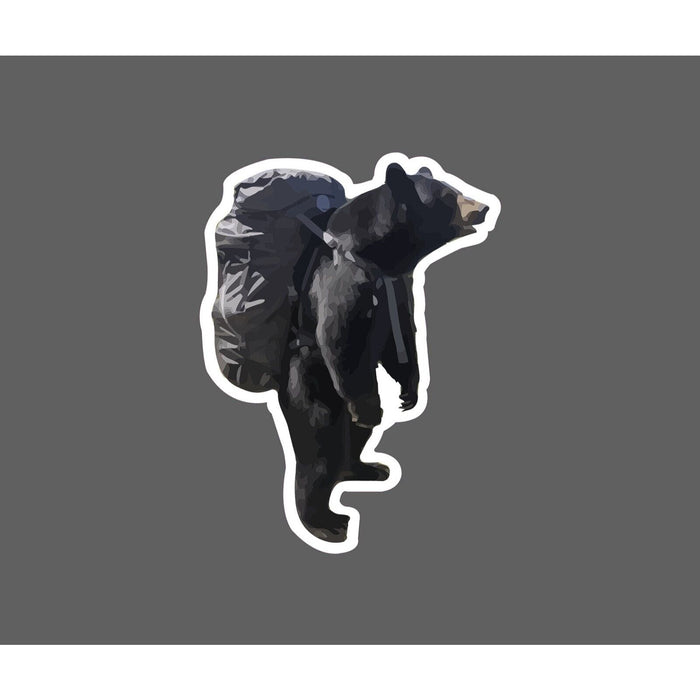 Bear Hiking Sticker Backpack