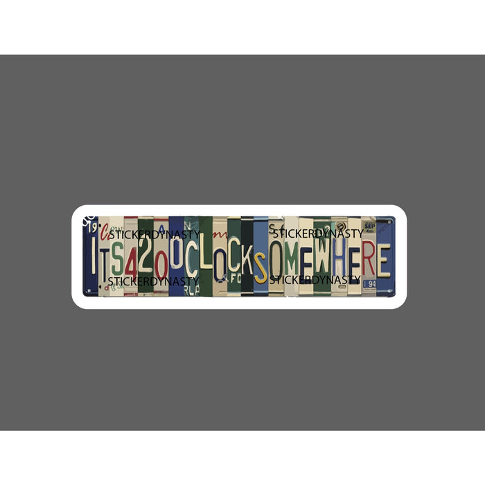 420 Somewhere Sticker License