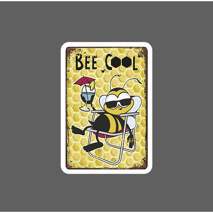 Bee Cool Sticker Sun Outdoors Relax NEW