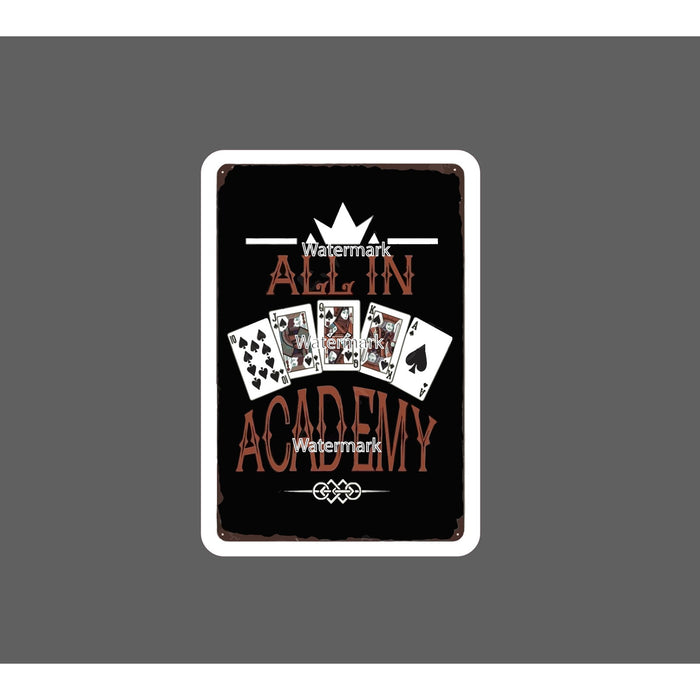 All In Sticker Poker Cards Waterproof NEW
