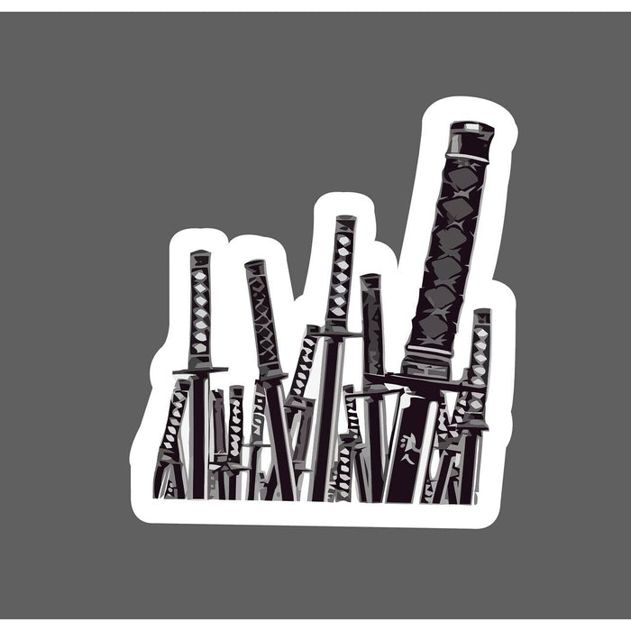 Katanas Sticker Samurai Battle