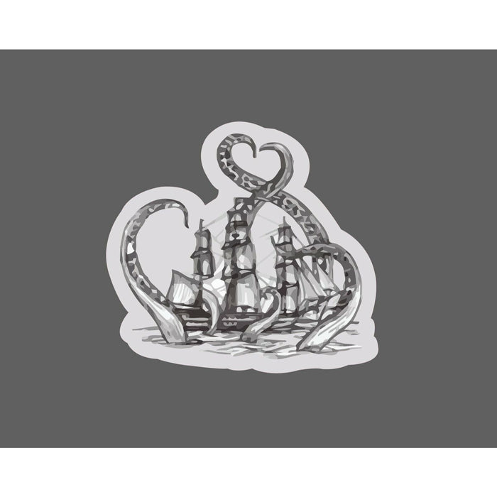 Kraken Sticker Boat Attack
