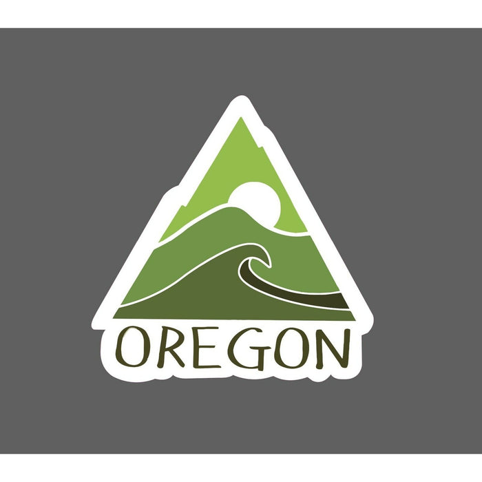 Oregon Sticker State Green