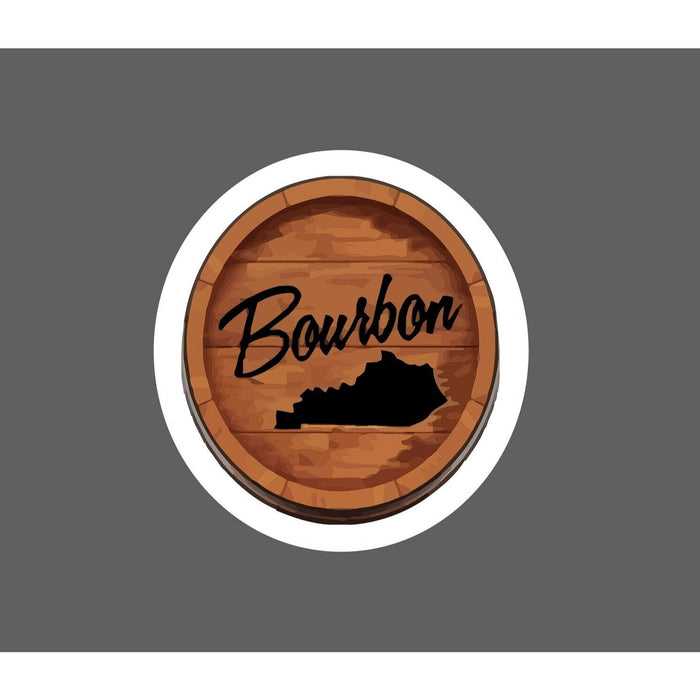 Kentucky Bourbon Sticker Barrel