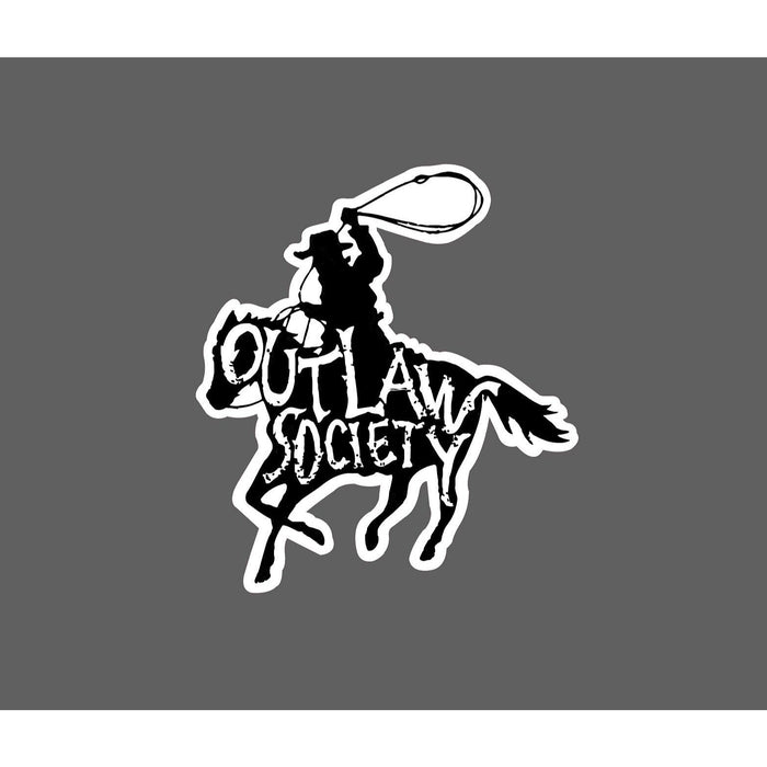 Outlaw Society Sticker Cowboy