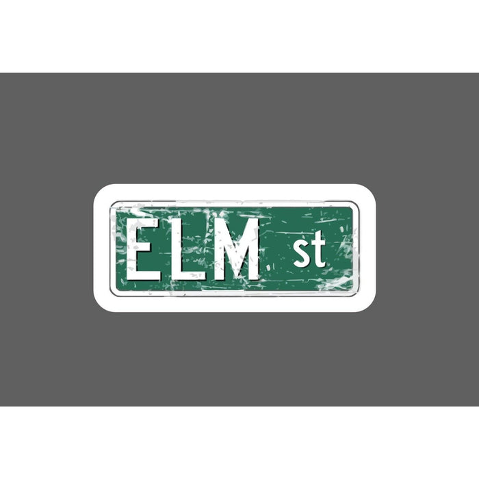 Elm Street Sticker Sign Retro