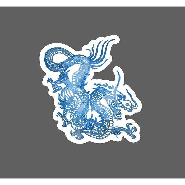 Dragon Sticker Blue Flame