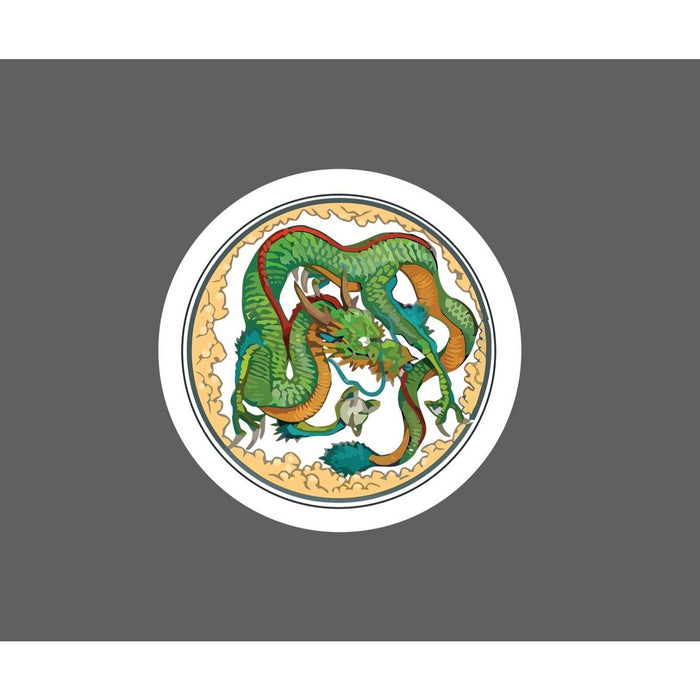 Dragon Sticker Green Seal