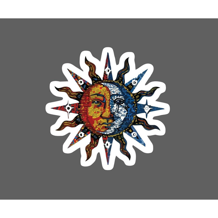 Sun and Moon Sticker Mosaic
