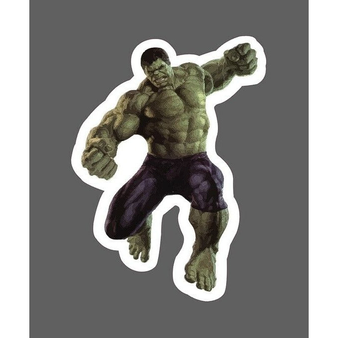 Hulk Smash Sticker Action Punch