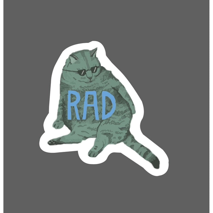 Rad Sticker Cat Chilling