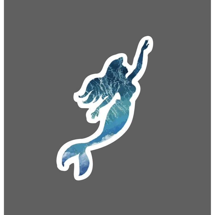 Mermaid Sticker Ocean Waves