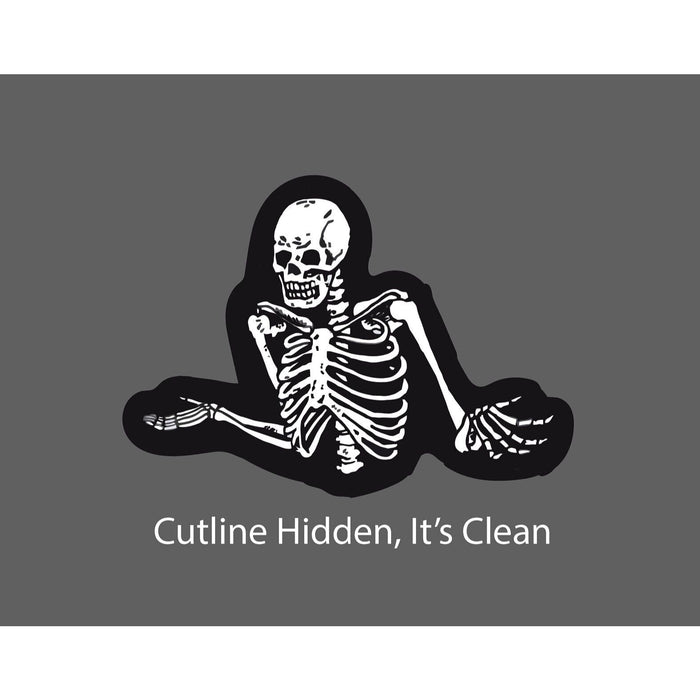 Skeleton Shrug Sticker