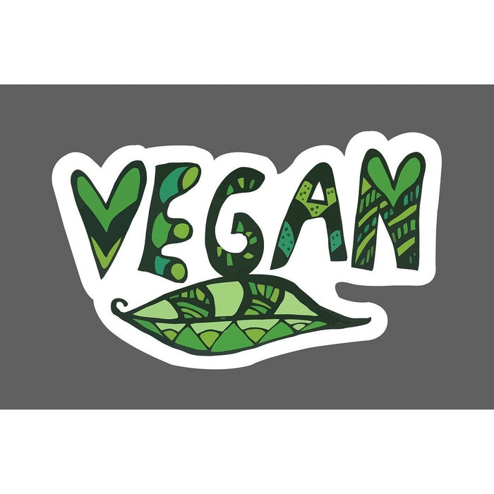 Vegan Sticker Plants Green