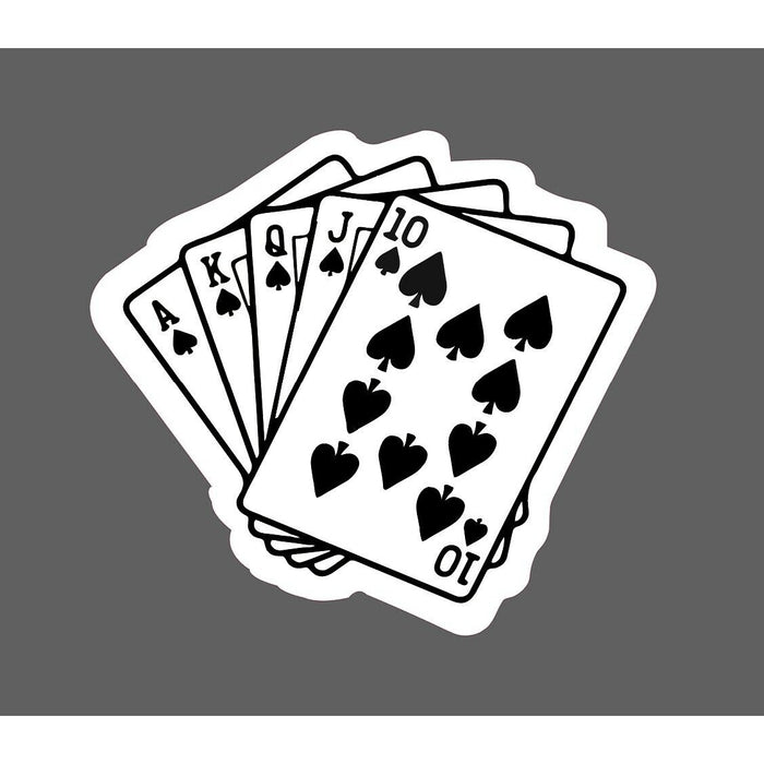Royal Flush Sticker Cards