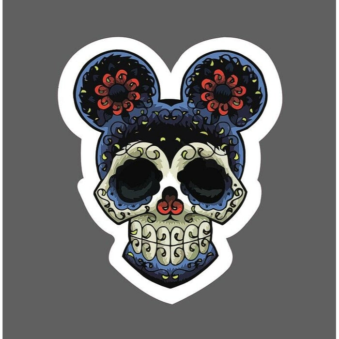 Skull Sticker Mickey Cartoon