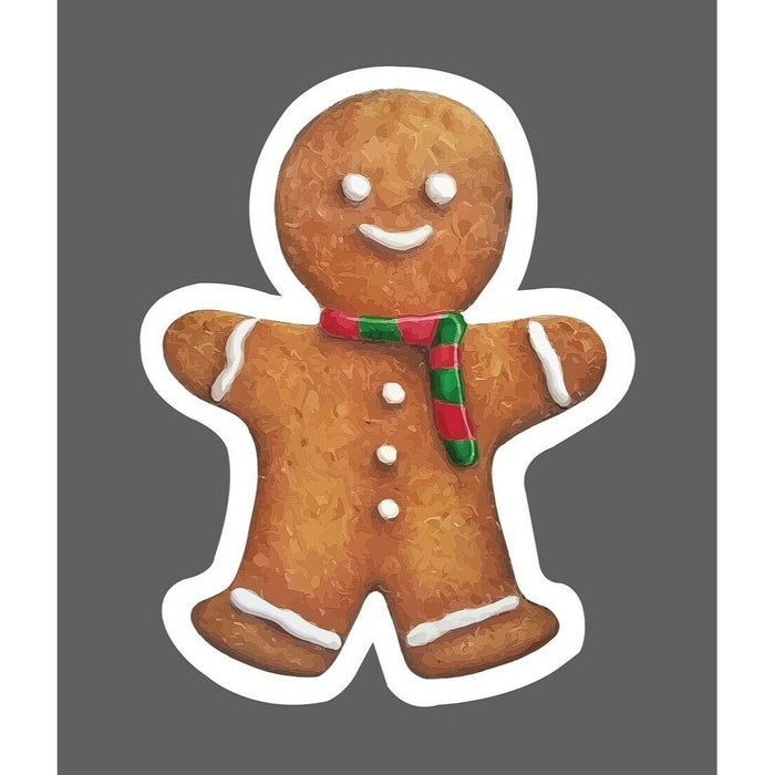 Gingerbread Man Sticker Cookie