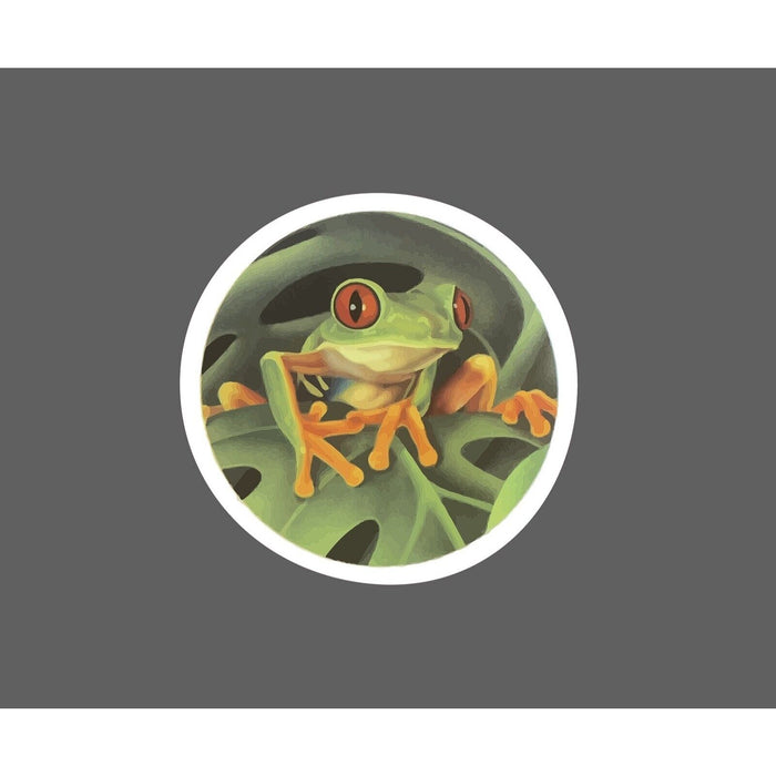 Tree Frog Sticker Circle