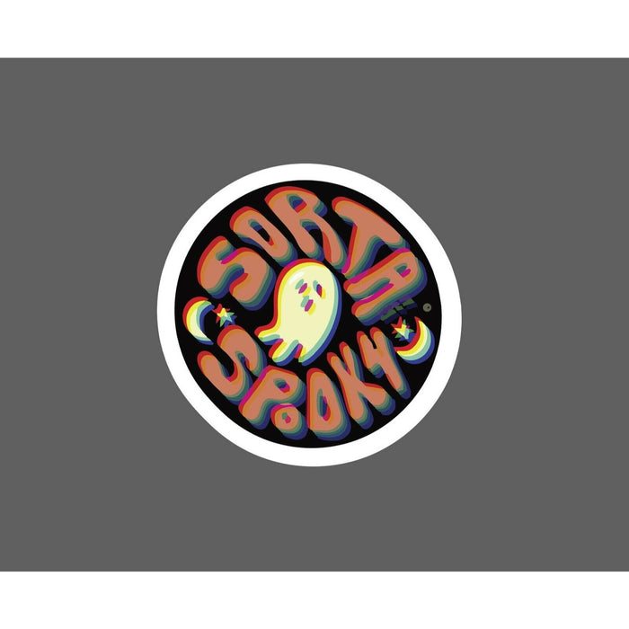 Sorta Spooky Sticker Ghost Trippy