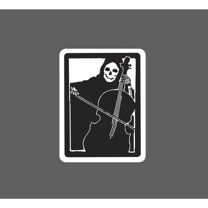 Grim Reaper Sticker Violin Music