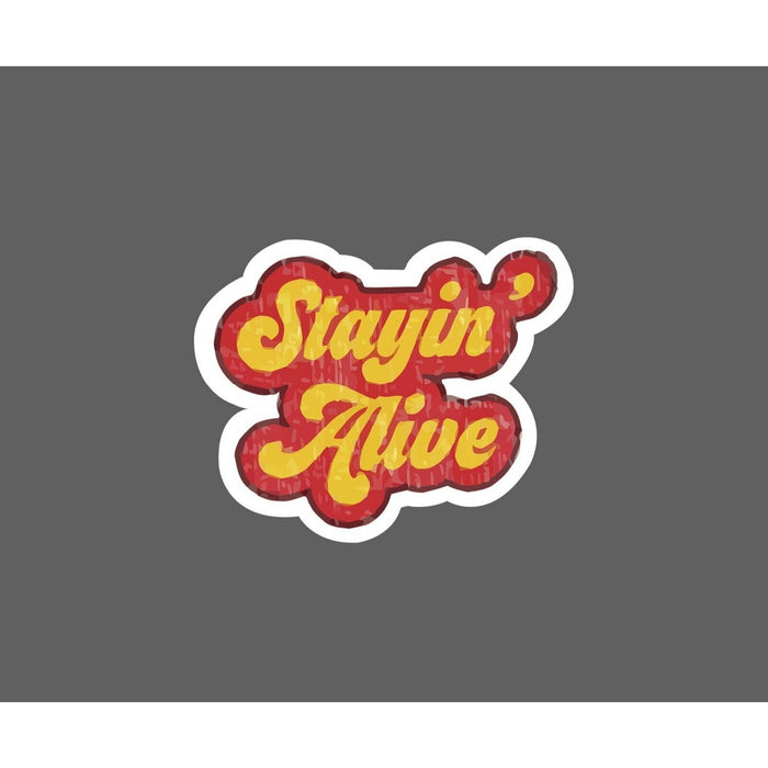 Stayin' Alive Sticker Retro
