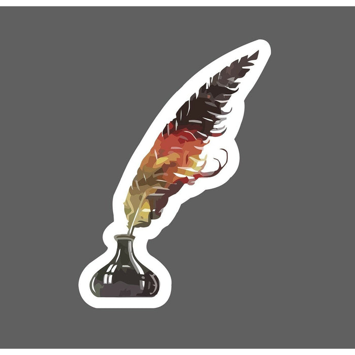 Quill and Ink Sticker Writing