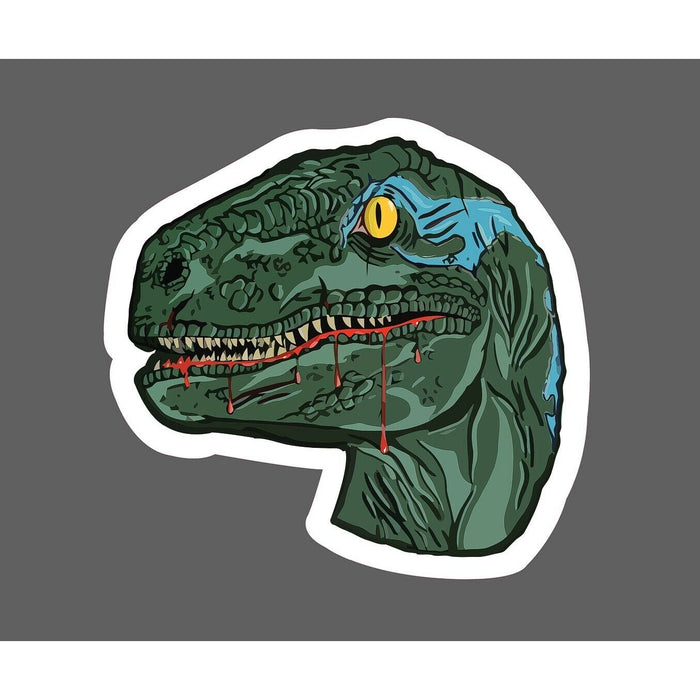 Velociraptor Sticker Blood Dripping