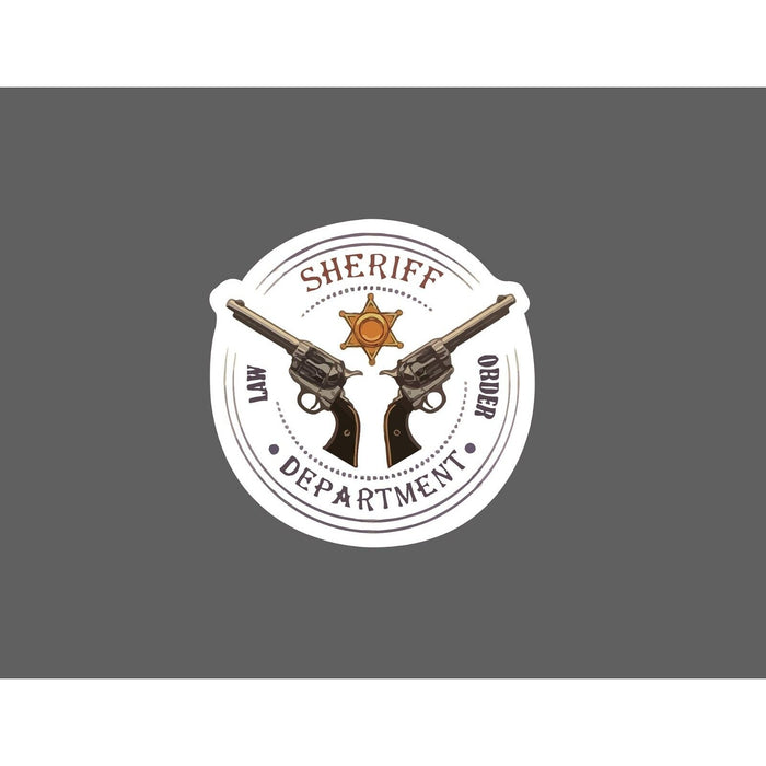 Sheriff Sticker Law Order Western