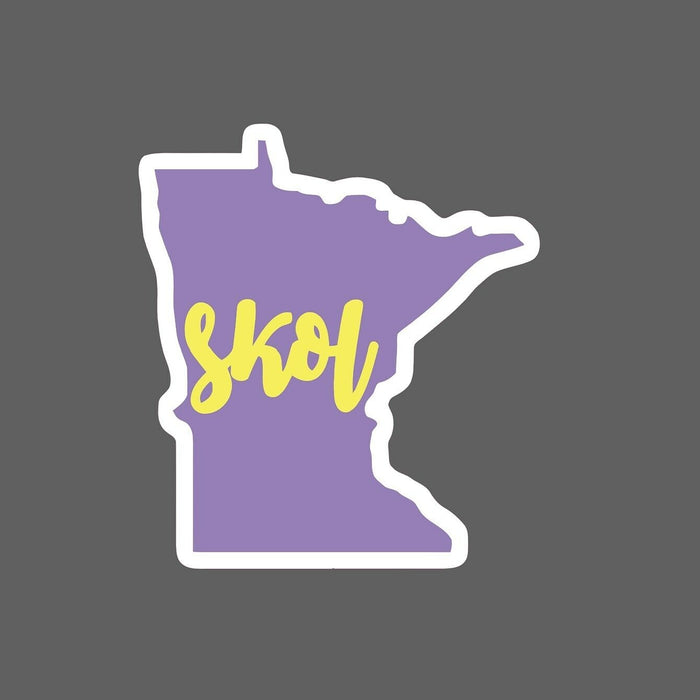 Skol Sticker Minnesota Purple