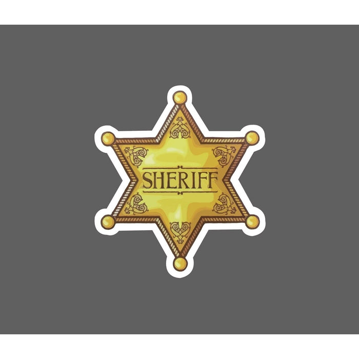 Sheriff Badge Sticker Star