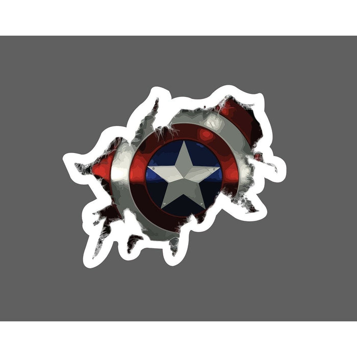 Captain America Shield Sticker