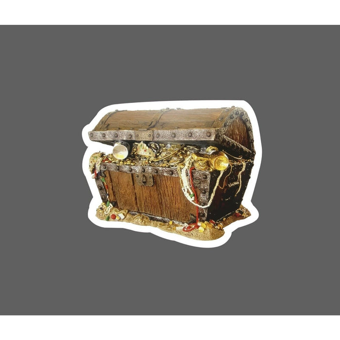 Treasure Chest Sticker Gold