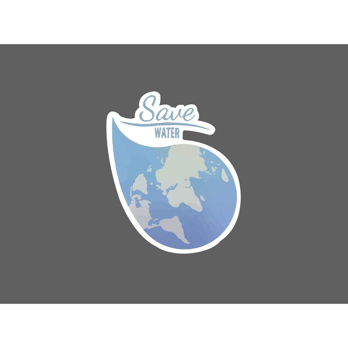 Save Water Sticker Earth Conservation