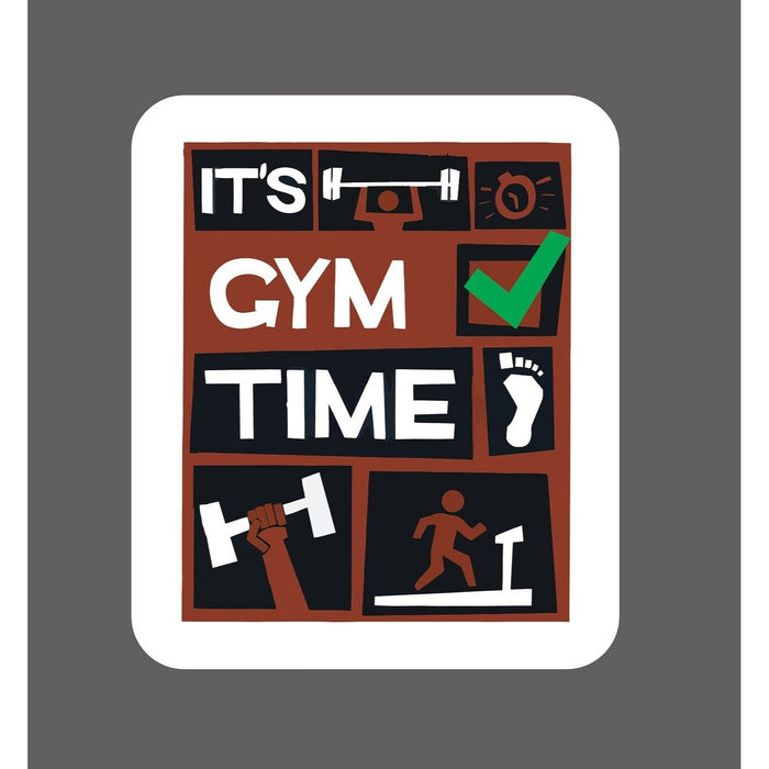It's Gym Time Sticker Workout