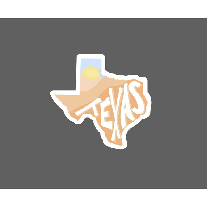 Texas Sunset Sticker State