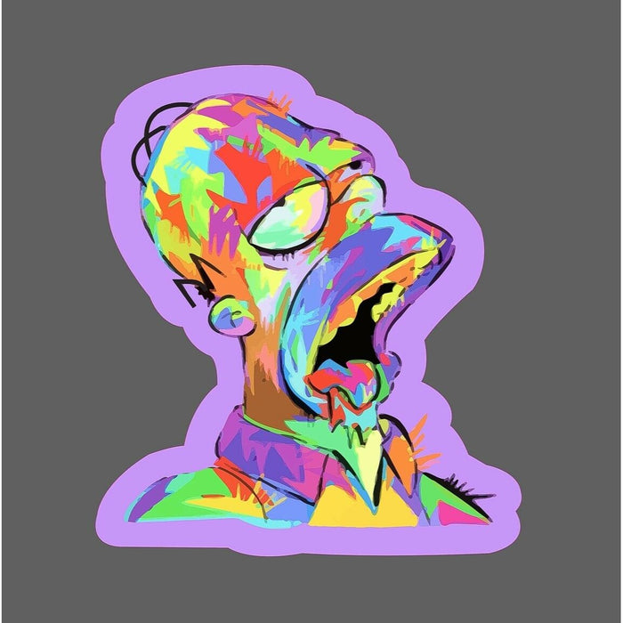 Homer Simpson Sticker Trippy