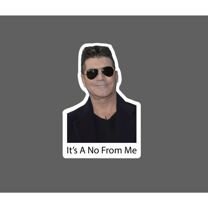 It's A No From Me Sticker Simon