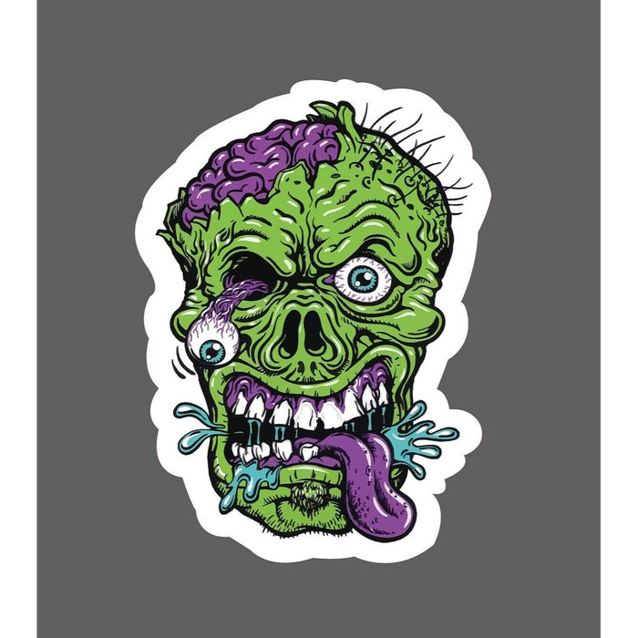Zombie Sticker Horror Brains