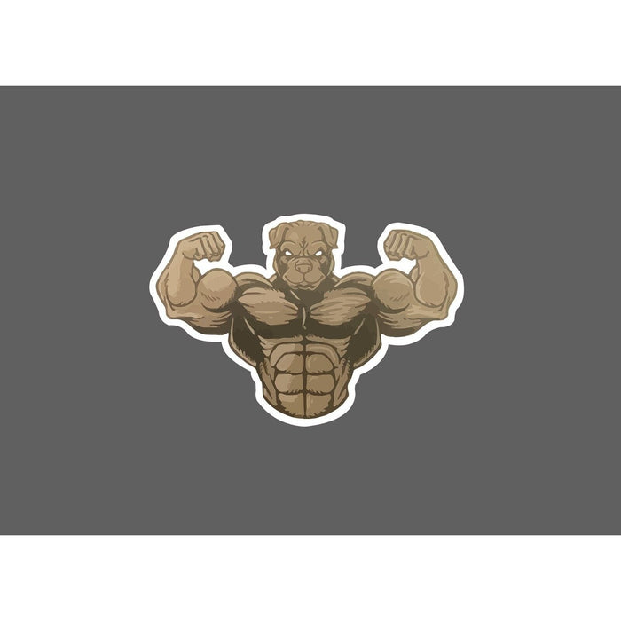Pitbull Sticker Strong Flex Dog