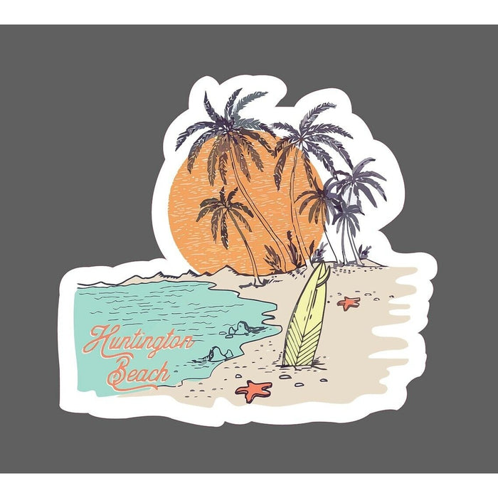 Huntington Beach Sticker Surfing