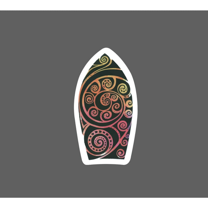Surfboard Sticker Tribal Sun