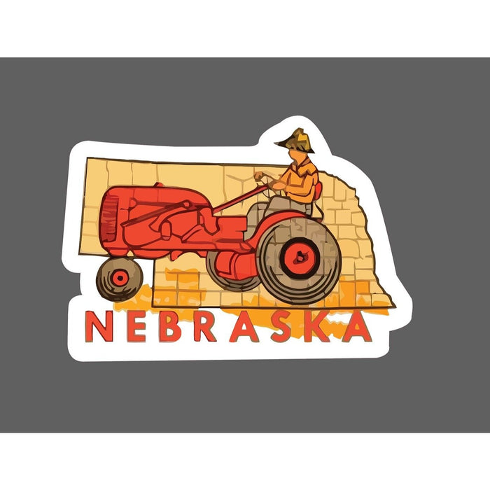 Nebraska Sticker Tractor Farm