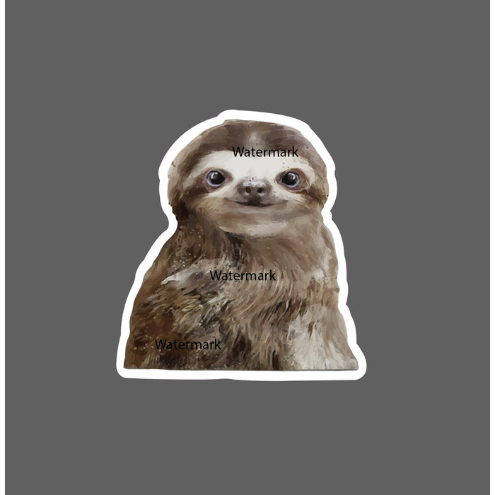 Baby Sloth Sticker Cute Portrait NEW