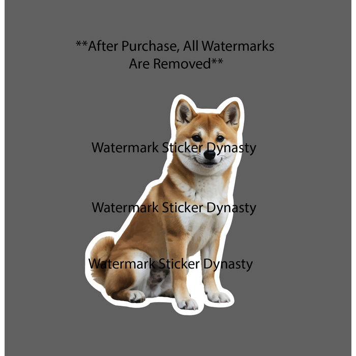 Shiba Inu Sticker Waterproof Decal Dog Animal Pet Breed Family Crypto Gift NEW