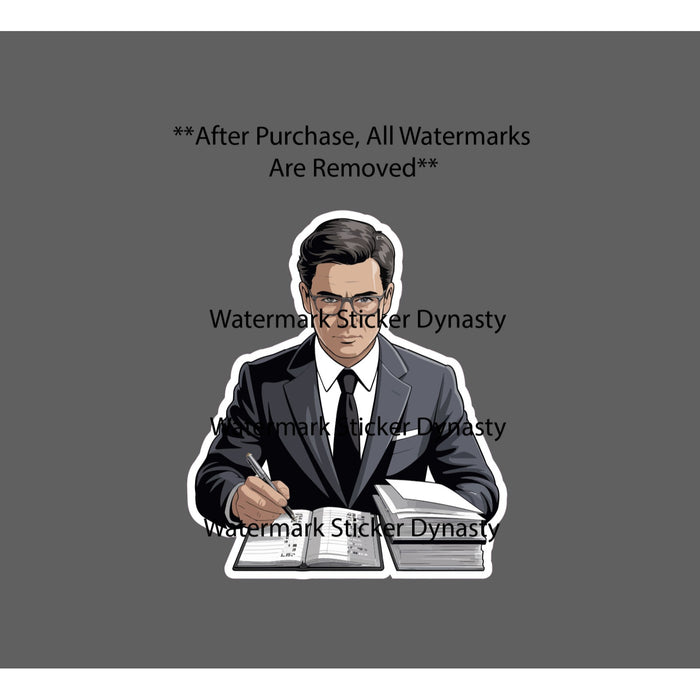 Accountant Sticker Waterproof Decal Money Business Numbers Work Gift NEW