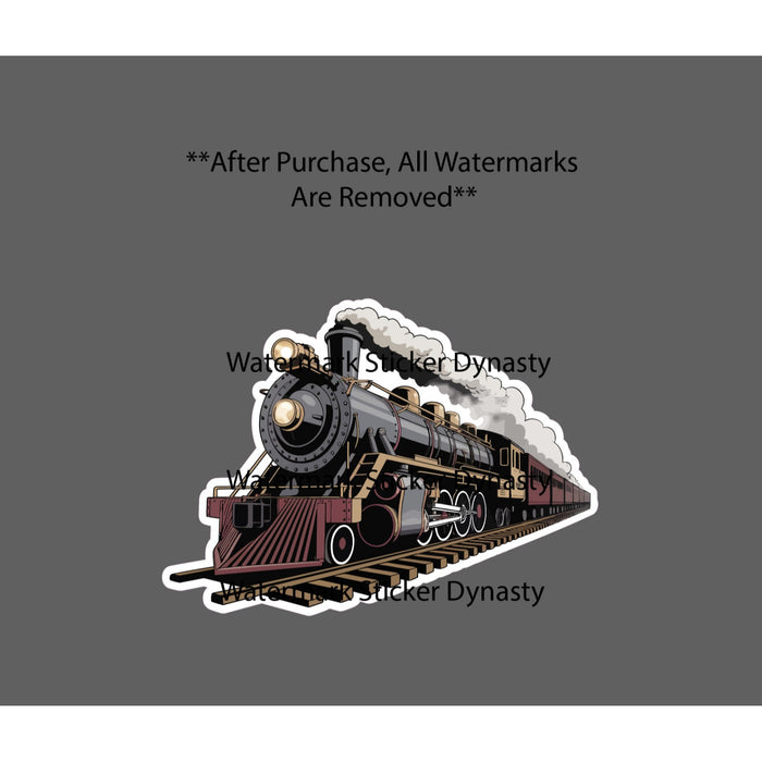 Train Sticker Waterproof Decal Locomotive Travel Trains Economy Goods Gift NEW