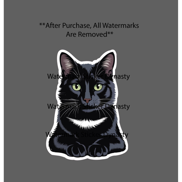 Black Cat Sticker Friend Family Love Feline Animal Gift Waterproof NEW