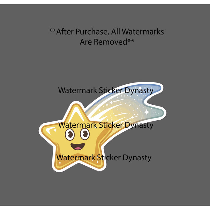 Shooting Star Sticker Waterproof Decal Kawaii Dreams Nature Outdoor Gift NEW