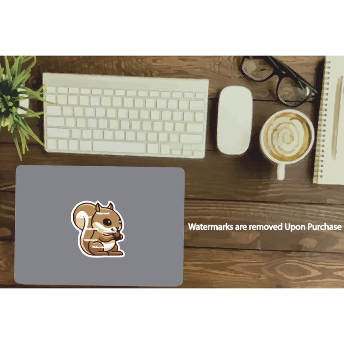 Squirrel Sticker Cartoon Cute