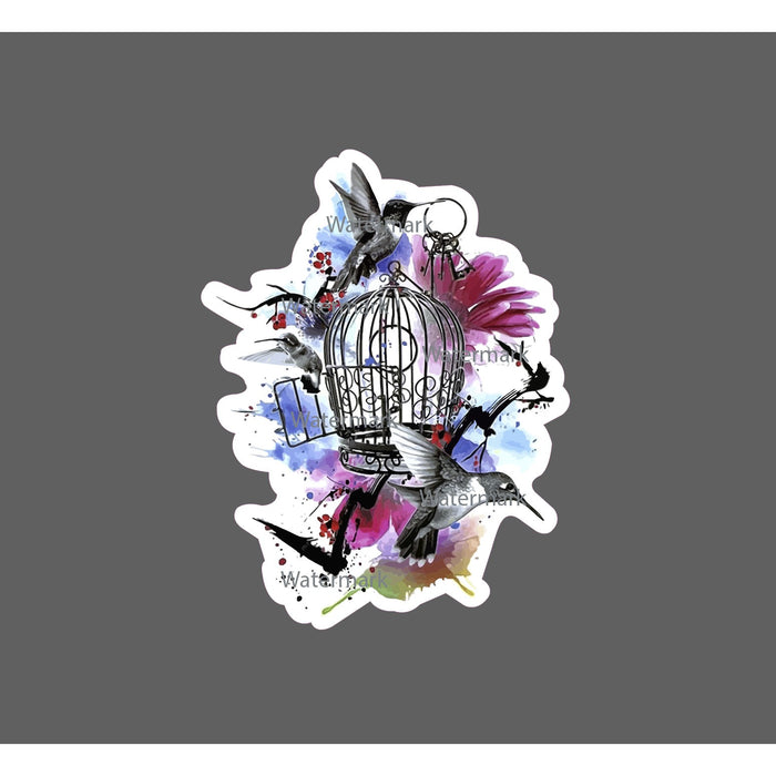 Hummingbird Sticker Bird Cage Paint NEW